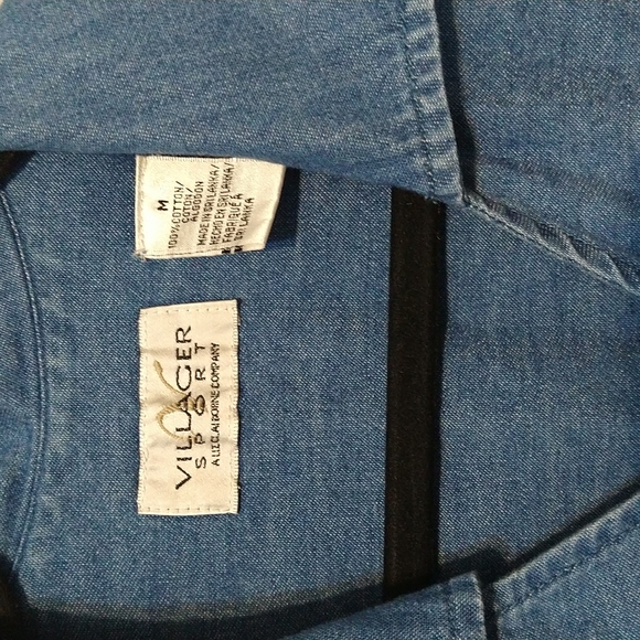 Boho denim floral dress - Picture 2 of 4